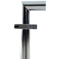 Mesa de cristal Safi, cristal transparente