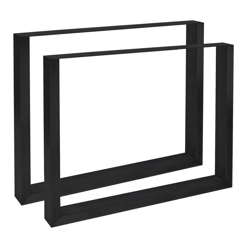 2 patas de mesa Velden, 80 cm, negras