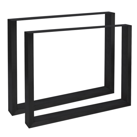 2 patas de mesa Velden, 80 cm, negras