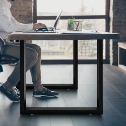 2 patas de mesa Velden, 80 cm, negras