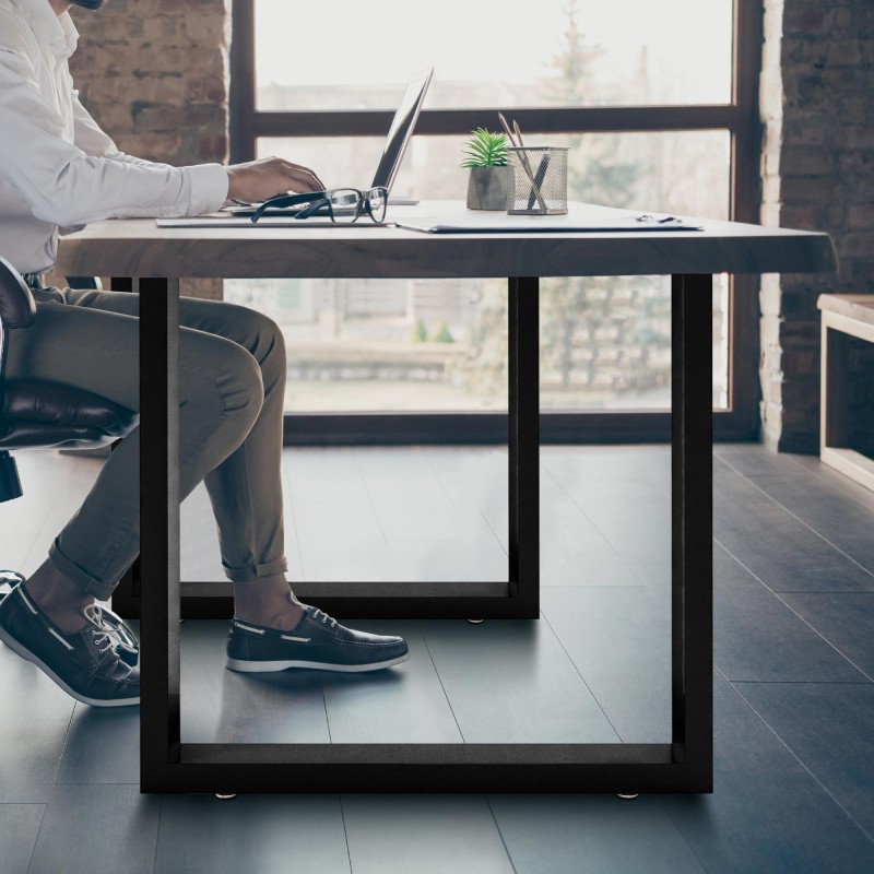 2 patas de mesa Velden, 80 cm, negras