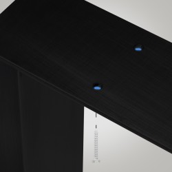 2 patas de mesa Velden, 80 cm, negras