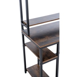 Escritorio Billings, negro/marrón