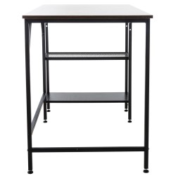 Escritorio Oviedo, negro/marrón