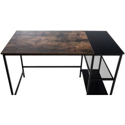 Escritorio Oviedo, negro/marrón