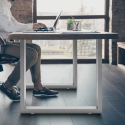 2 patas de mesa Velden, 80 cm, acero inoxidable