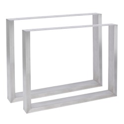 2 patas de mesa Velden de acero inoxidable de 90 cm