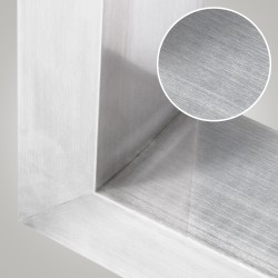 2 patas de mesa Velden de acero inoxidable de 90 cm