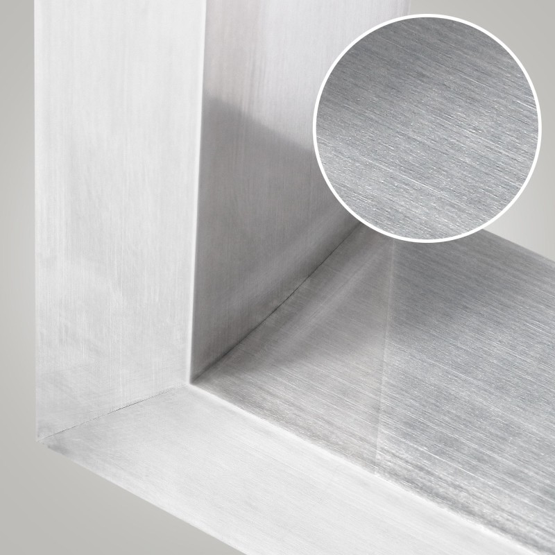 2 patas de mesa Velden de acero inoxidable de 90 cm