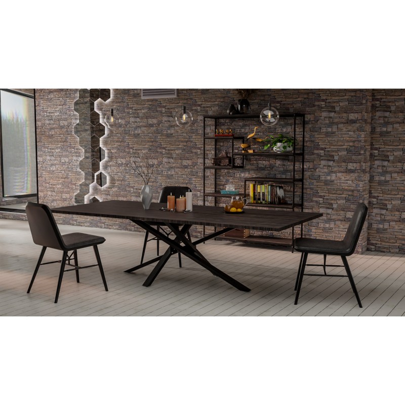 Patas de mesa Jimmy 180x80x72 negras