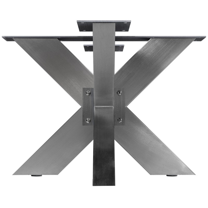 Patas de mesa Duncan, 98 x 58 x 43 cm, acero inoxidable