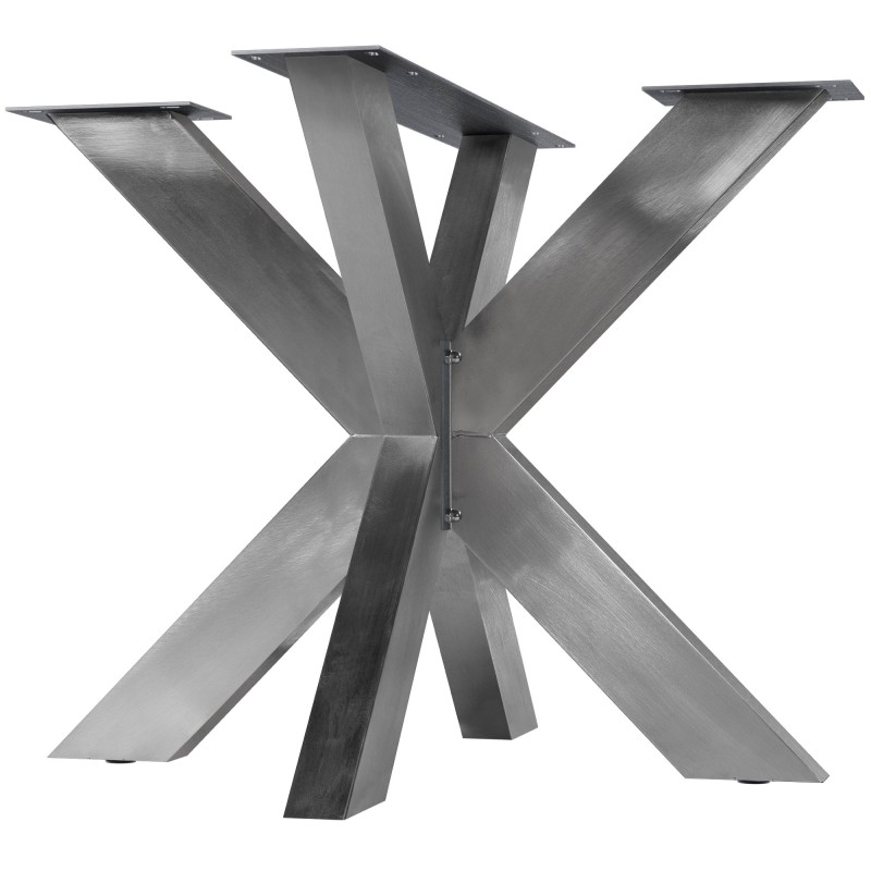Patas de mesa Duncan, 85 x 85 x 71 cm, acero inoxidable