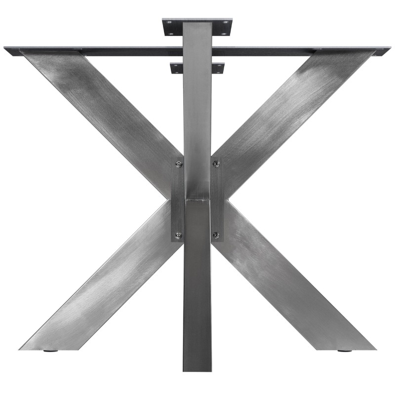 Patas de mesa Duncan, 85 x 85 x 71 cm, acero inoxidable