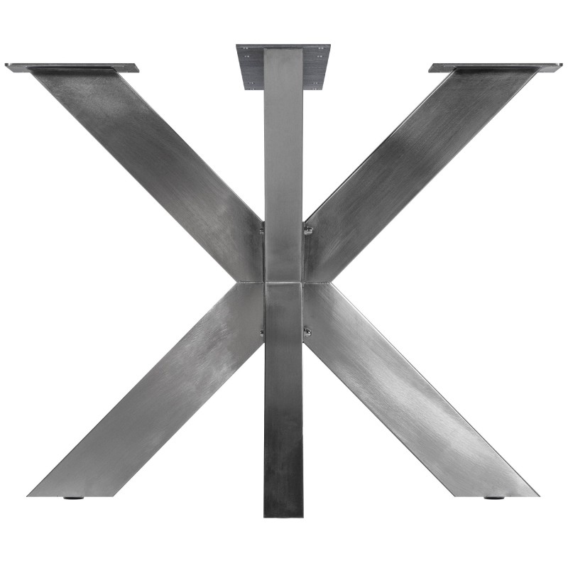 Patas de mesa Duncan, 85 x 85 x 71 cm, acero inoxidable