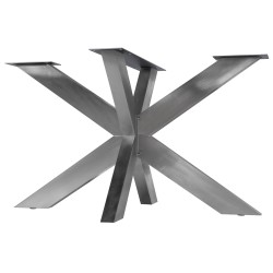 Patas de mesa Duncan, 120 x 68 x 71 cm, acero inoxidable