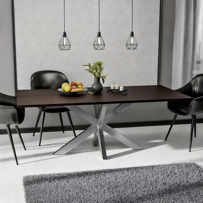 Patas de mesa Duncan, 120 x 68 x 71 cm, acero inoxidable