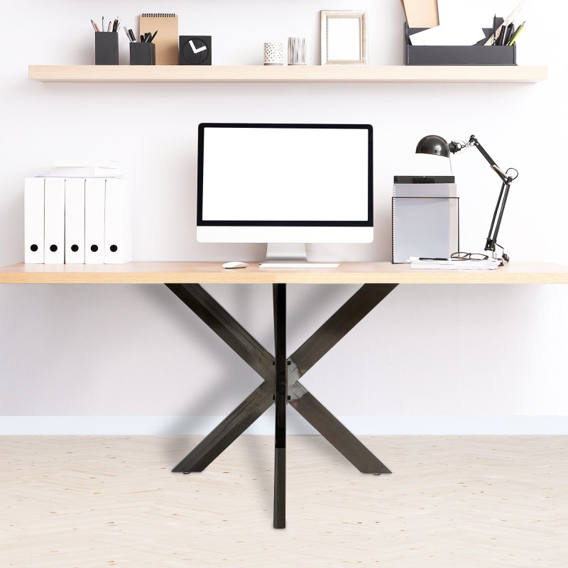 Patas de mesa negras industriales Biloxi S