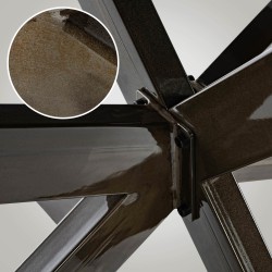 Patas de mesa negras industriales Biloxi S