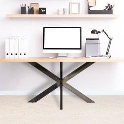 Patas de mesa industriales negras Biloxi M