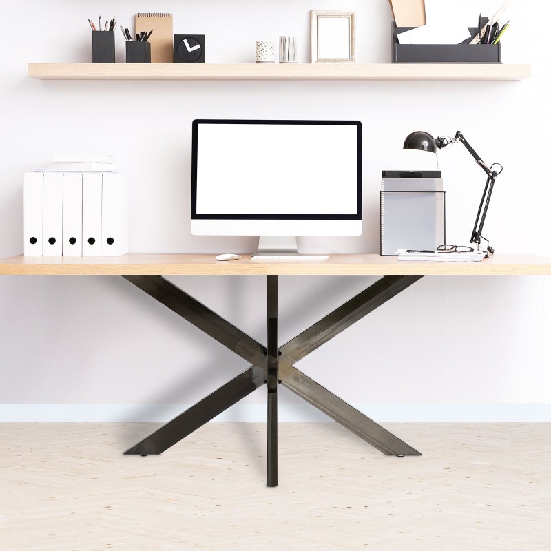 Patas de mesa industriales negras Biloxi M