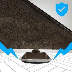 Patas de mesa industriales negras Biloxi M