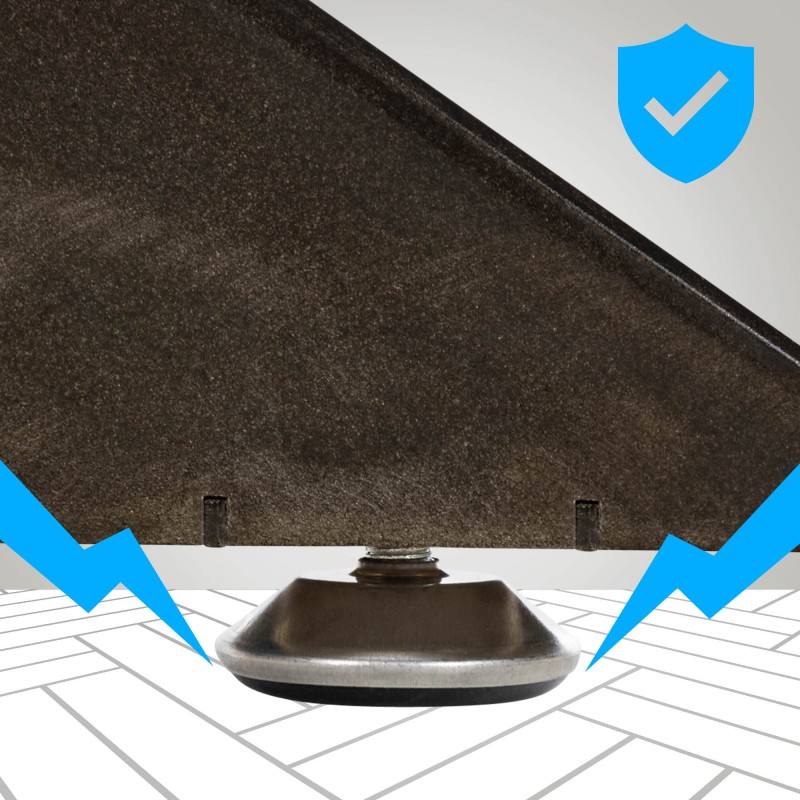 Patas de mesa industriales negras Biloxi M