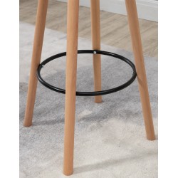 Mesa redonda Livia, natural/blanco Mesa redonda Livia, natural/blanco