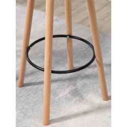 Mesa redonda Livia, natural/negro Mesa redonda Livia, natural/negro