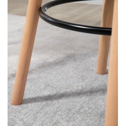 Mesa redonda Livia, natural/negro Mesa redonda Livia, natural/negro