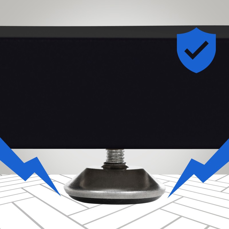 2 patas de mesa Velden, 40 cm, negras