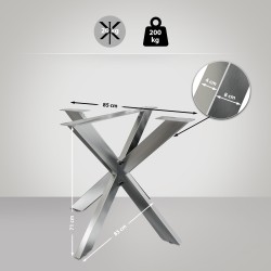 Patas de mesa de acero inoxidable Biloxi S