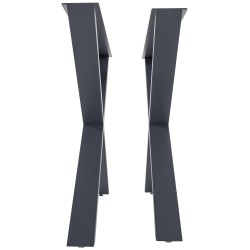 2 patas de mesa Swift L grises