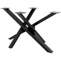 Patas de mesa Jimmy 120x70x72 negro industrial