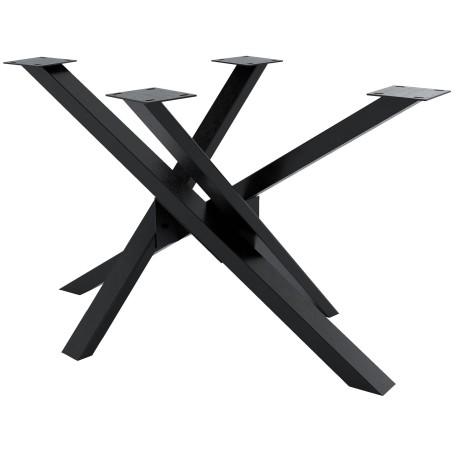 Patas de mesa Jimmy 120x70x72 negro industrial