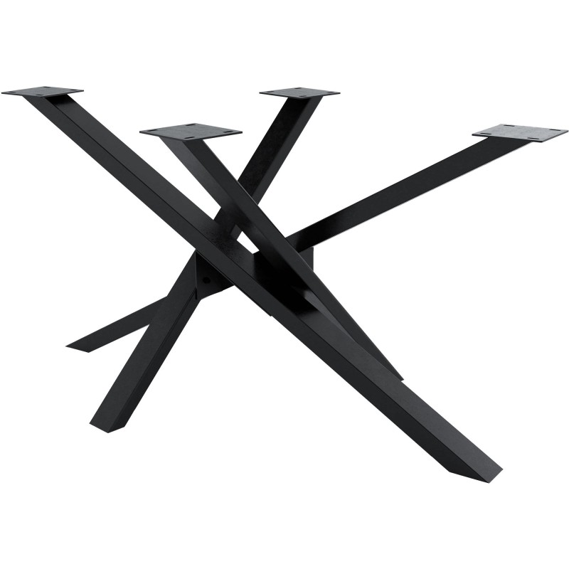 Patas de mesa Jimmy 140x70x72 negro industrial