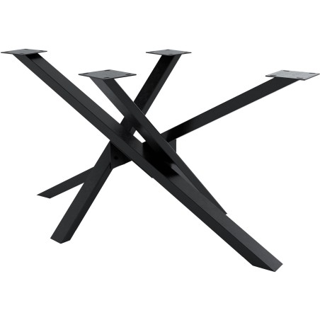 Patas de mesa Jimmy 140x70x72 negro industrial