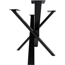 Patas de mesa Jimmy 140x70x72 negro industrial