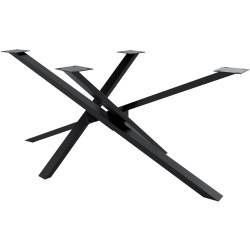 Patas de mesa Jimmy 180x80x72 negro industrial