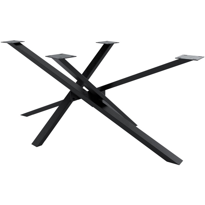 Patas de mesa Jimmy 180x80x72 negro industrial