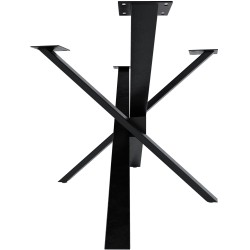 Patas de mesa Jimmy 180x80x72 negro industrial