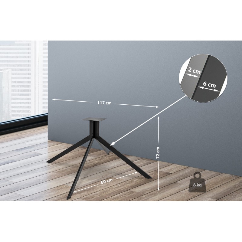 Patas de mesa negras Ladera