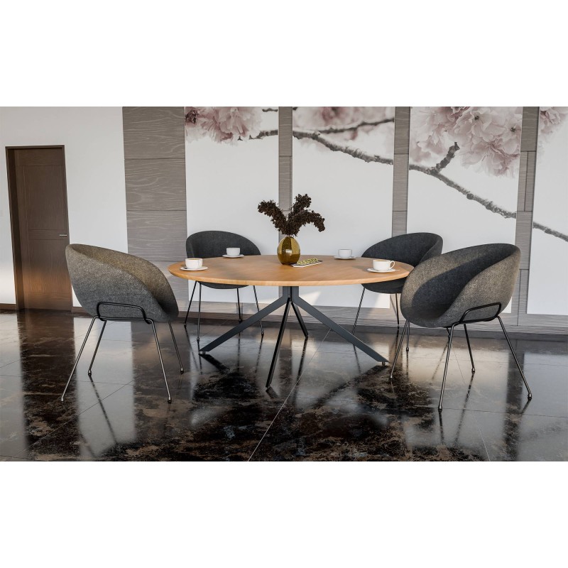 Patas de mesa negras Ladera