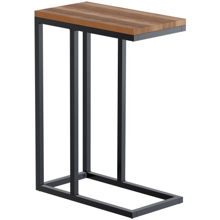 Mesa auxiliar Manteo de roble, 46x25x63 cm