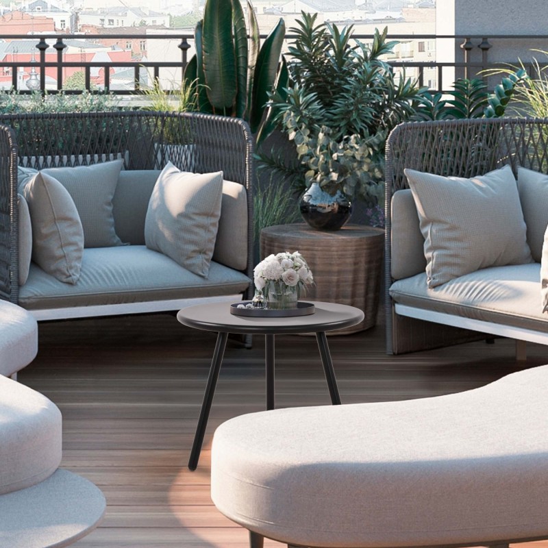 Mesa de centro Berea, negra