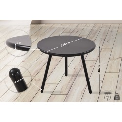 Mesa de centro Berea, negra