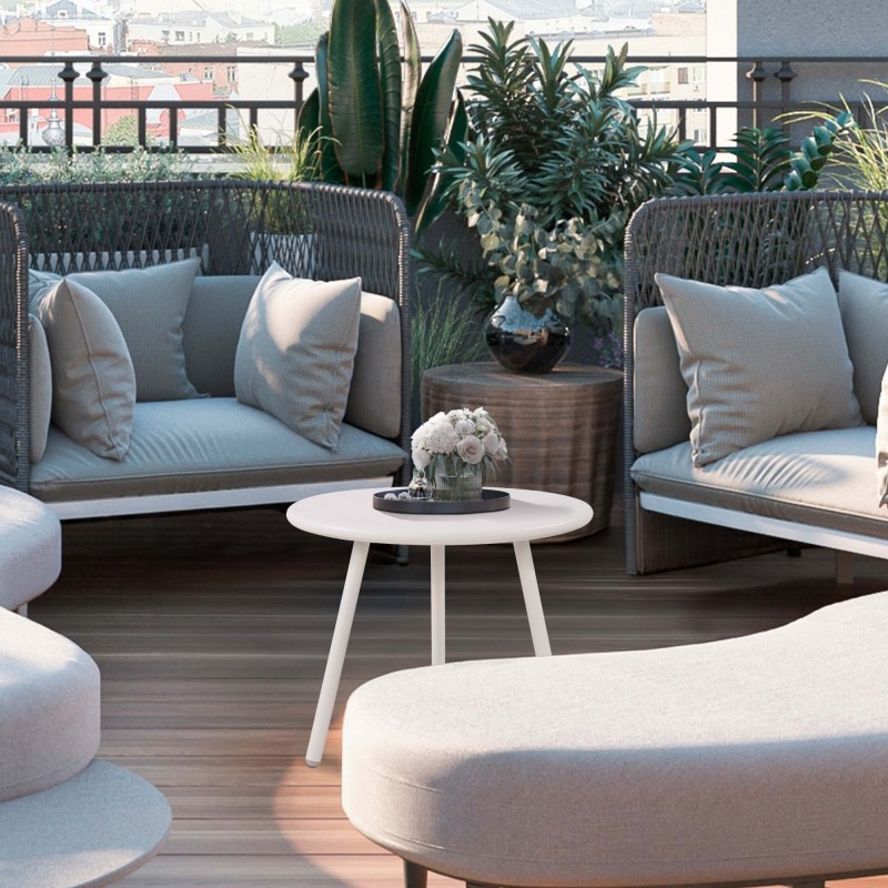 Mesa de centro Berea, blanca