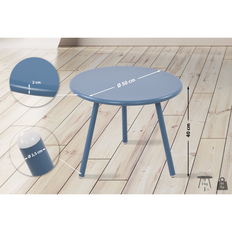 Mesa de centro Berea, azul