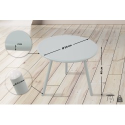 Mesa de centro Berea, turquesa