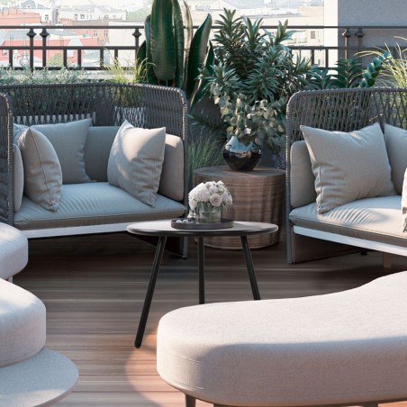 Mesa de centro Minot, negra