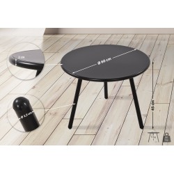 Mesa de centro Minot, negra